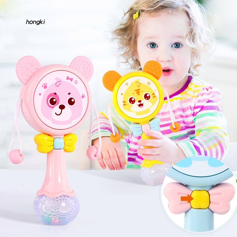 Đồ chơi cầm tay có đèn và nhạc cho bé