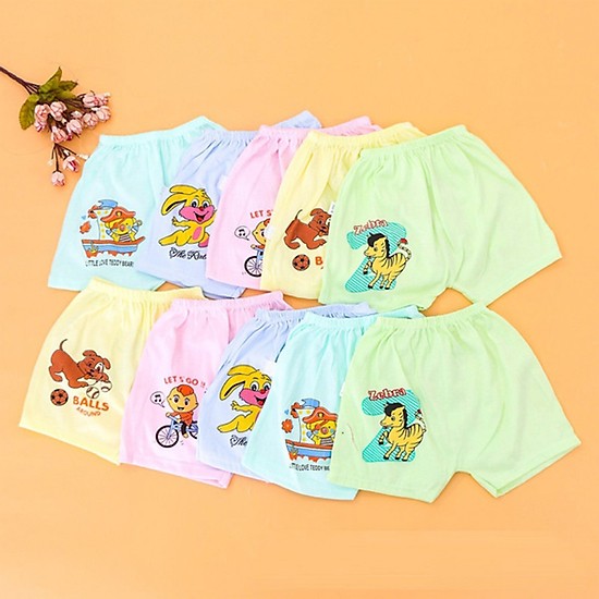 [Cotton 100%] Combo Quần Đùi Chục Cho Bé