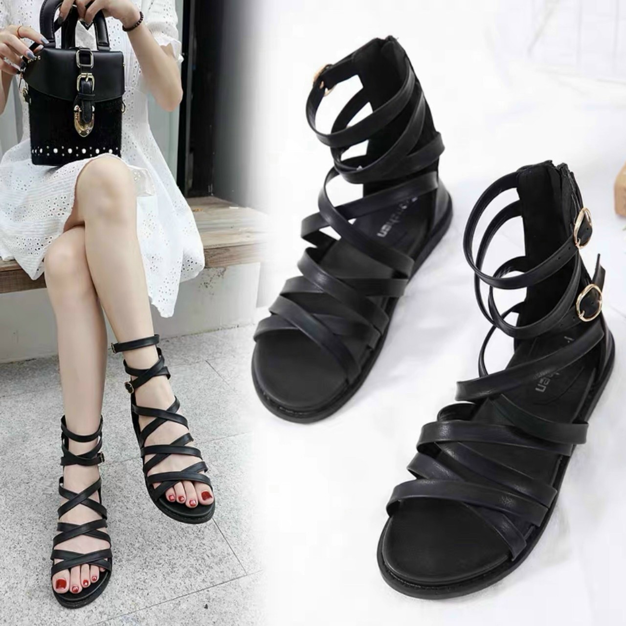 [HCM]Dép sandal nữ giày sandal nữ - HN