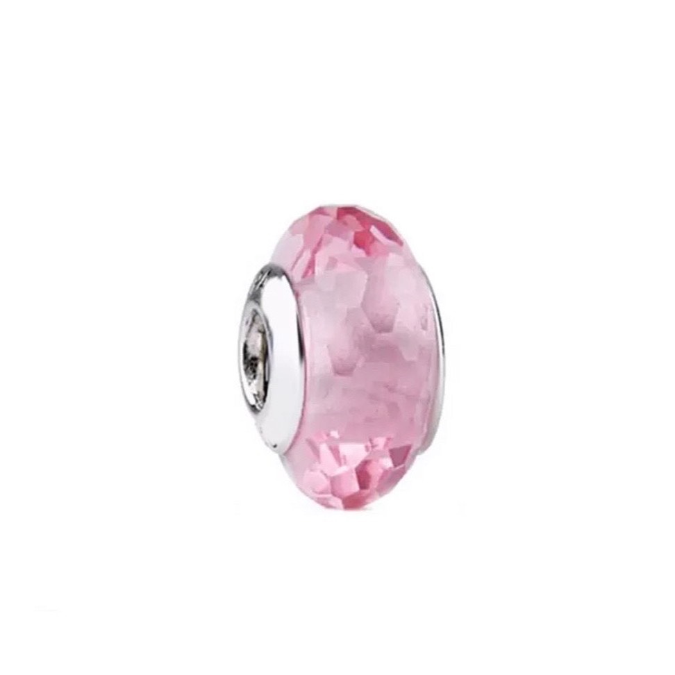 Hạt charm pan thủy tinh bạc s925