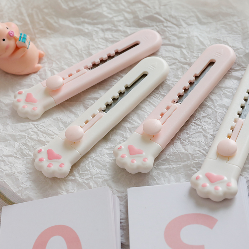 Dao rọc giấy mini tay mèo, gấu, thỏ dễ thương