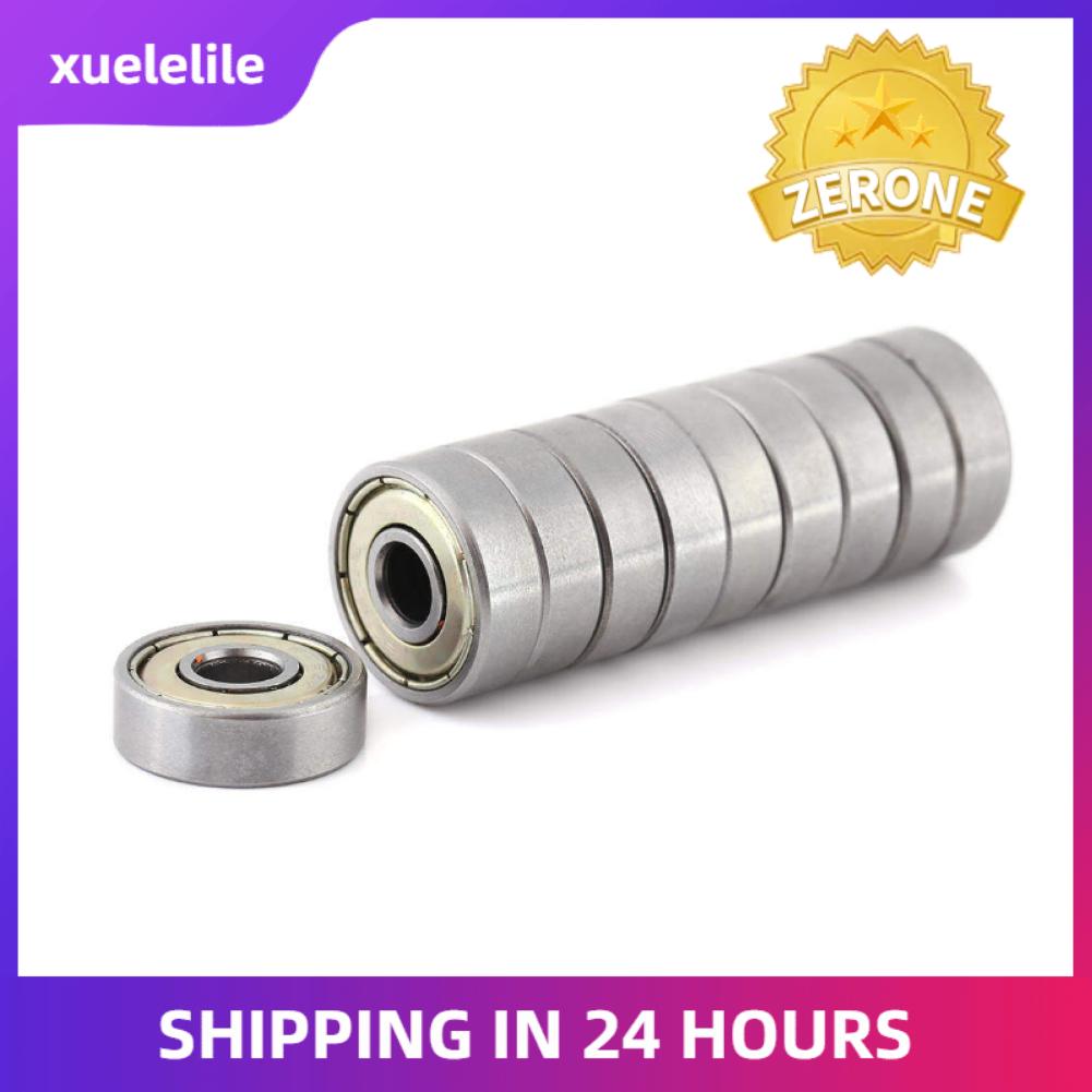 10 Pcs Metal Shielded Durable Multi-Use Carbon Steel Metal Shielded Ball Bearing Miniature 626ZZ Ball Bearings (6x19x6mm)