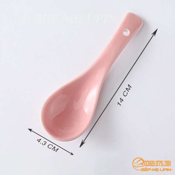 Thìa sứ tráng men đẹp làm mâm cúng