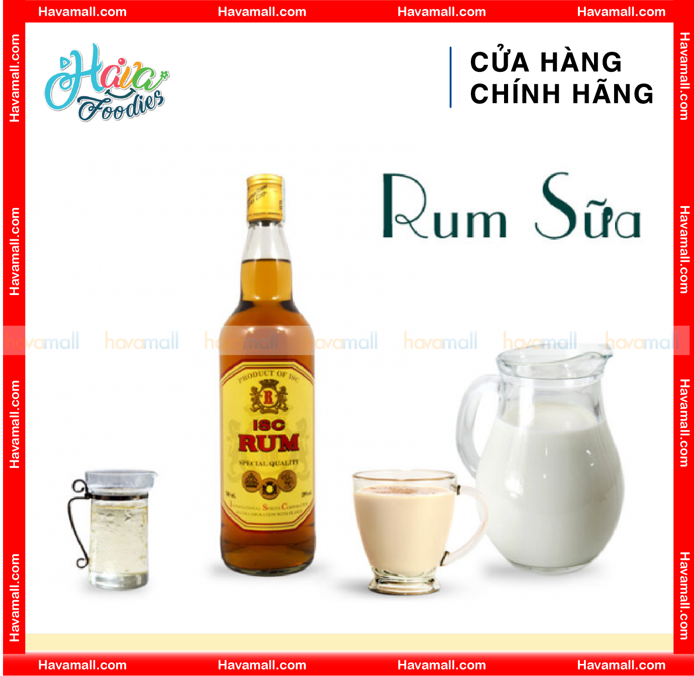 Rư.ợ.u Rum ISC 100ml – Nguyên Liệu Làm Bánh, Pha Chế