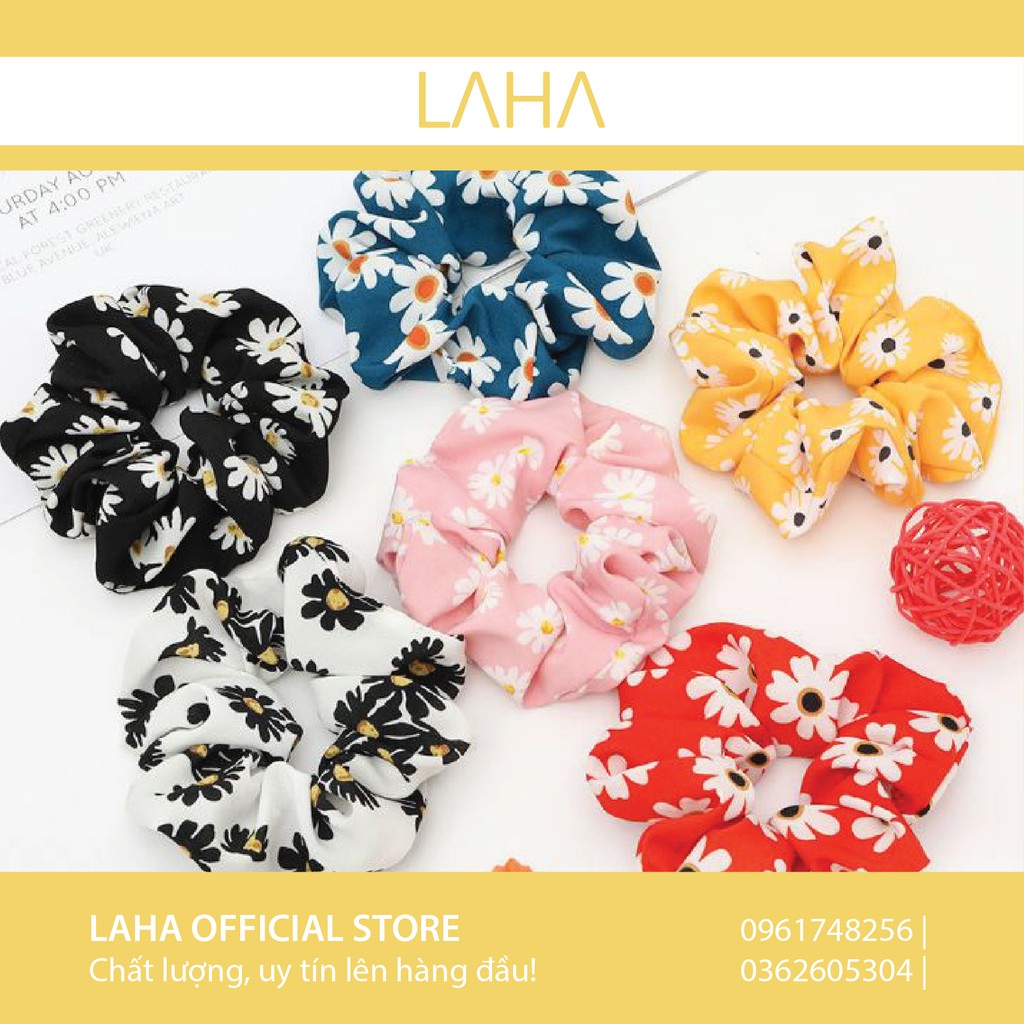 Dây cột tóc / buộc tóc scrunchies vải xinh xắn