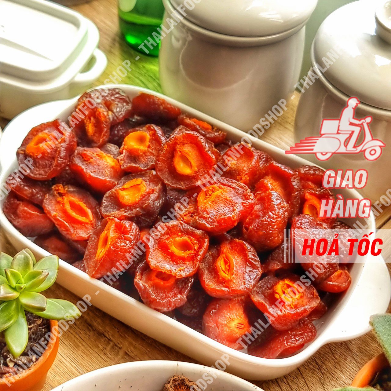 Ô Mai (Xí Muội) Đào Chẻ (Mứt Anh Đào) Lon 200gr