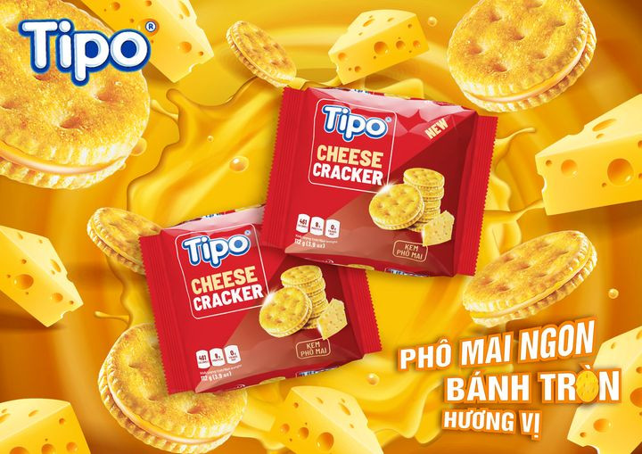 Bánh Tipo craker cheese 112g