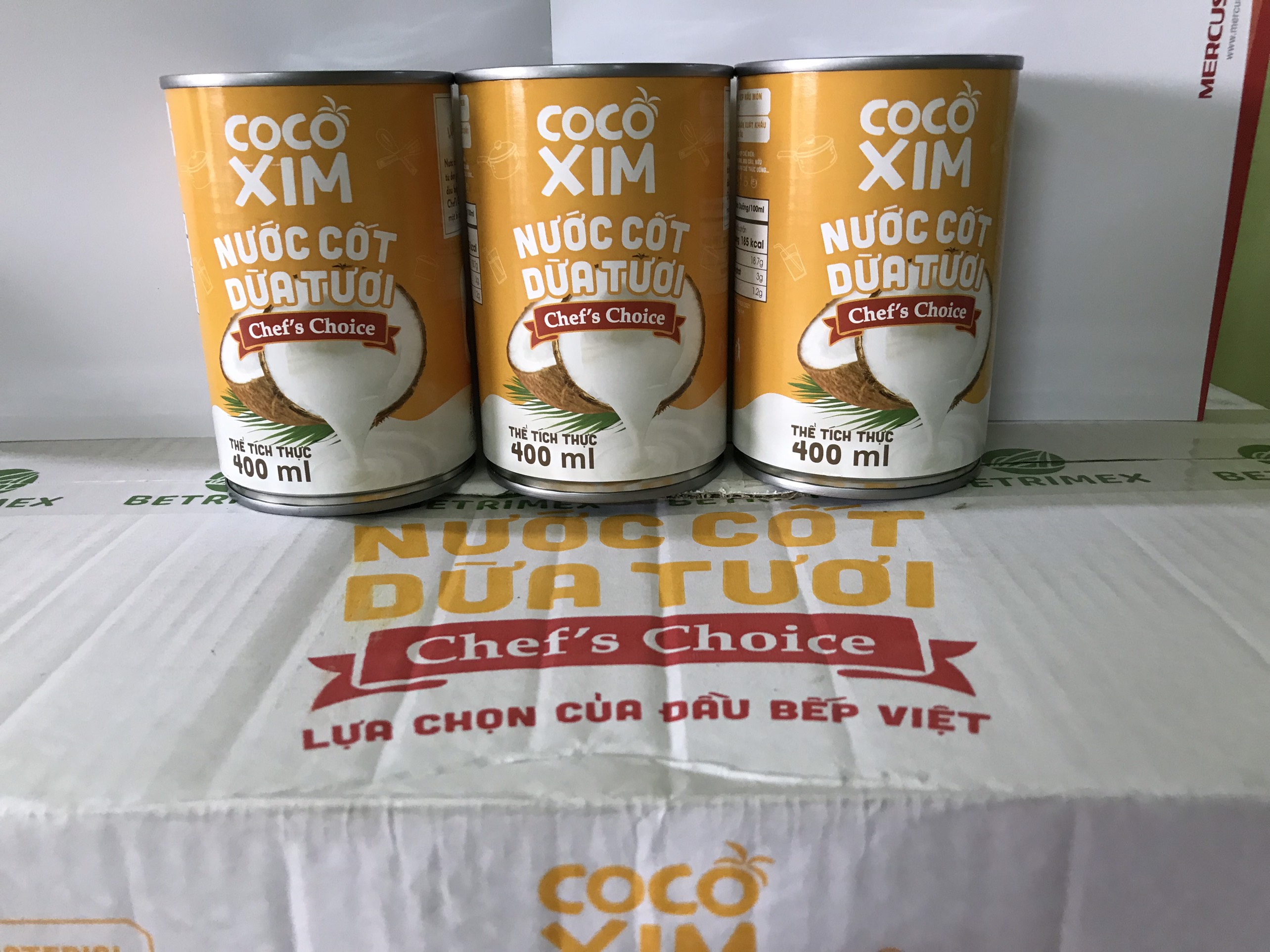 Combo 3 Lon Nước Cốt Dừa Tươi CoCo Xim 400ml