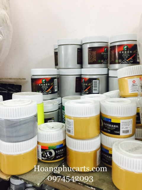 Màu Nhũ Acrylic 3D 100Ml