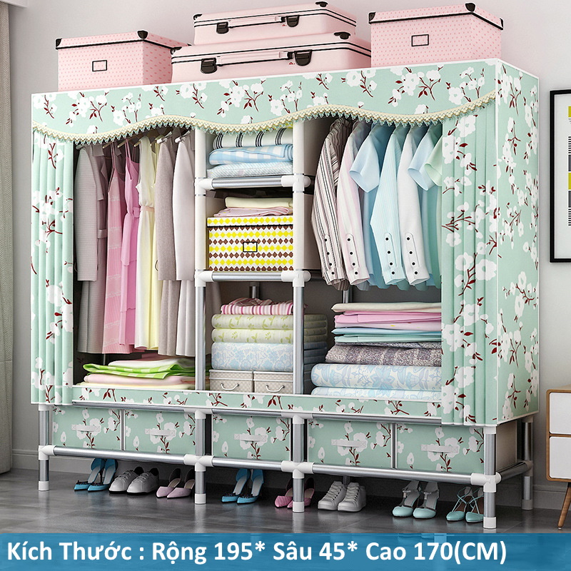 Tủ Solno 18mm khổ 1m95 có ngăn kéo