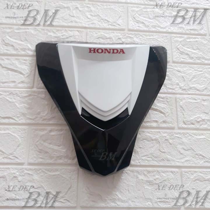 mặt nạ 2 tầng wave 110 đen trắng