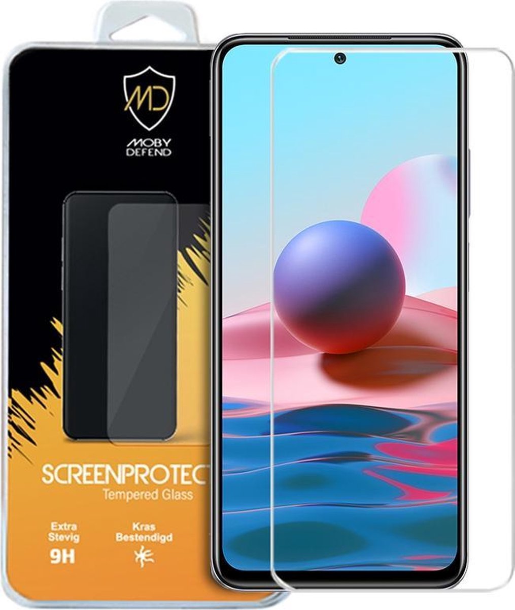 Kính cường lực trong suốt cho Xiaomi Redmi Note 10 (Kèm miếng lau)