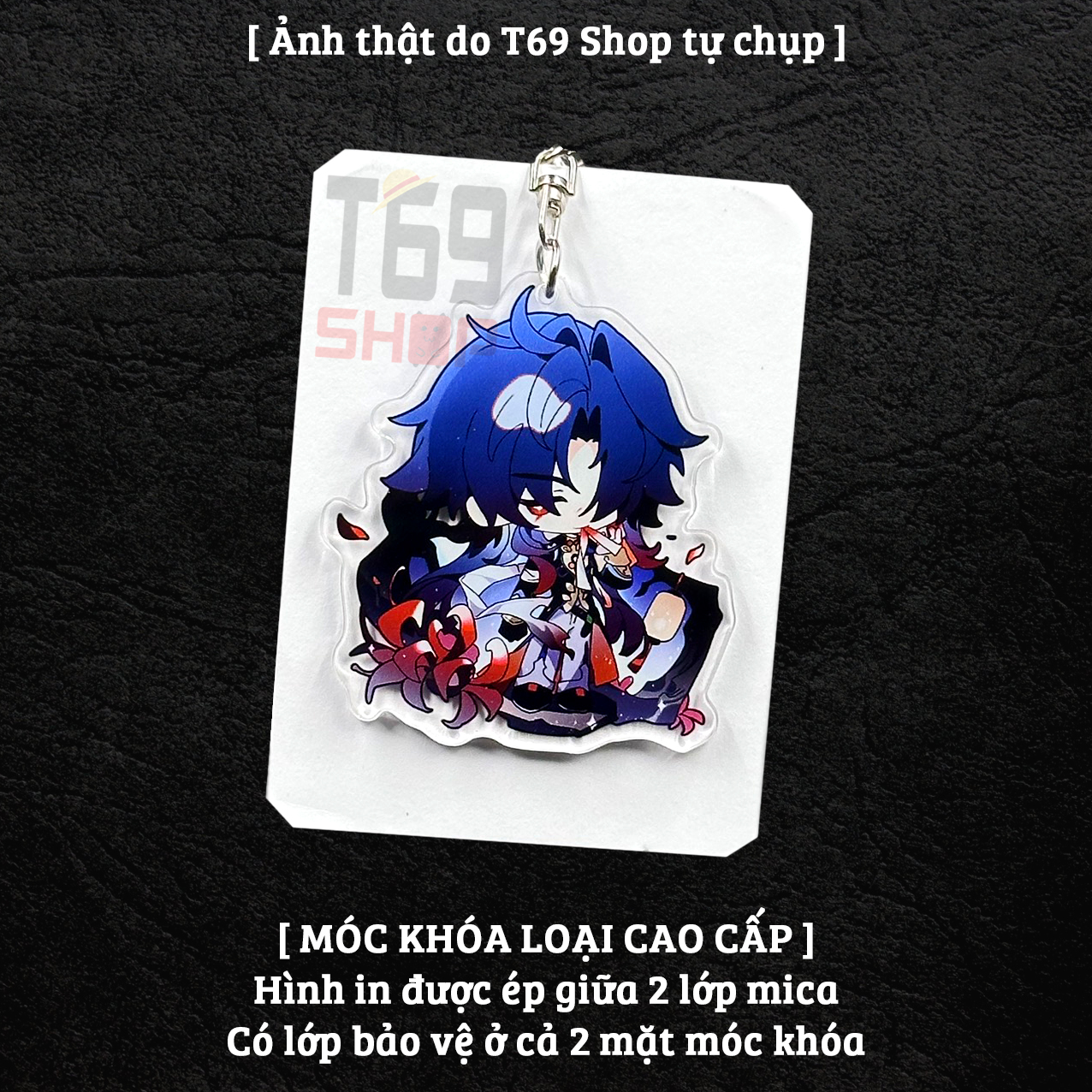 [63 mẫu] Móc khóa mica game Honkai: Star Rail - Cute ver 2 (Loại cao cấp - Hình in ép giữa 2 mặt mica) [T69 Shop]