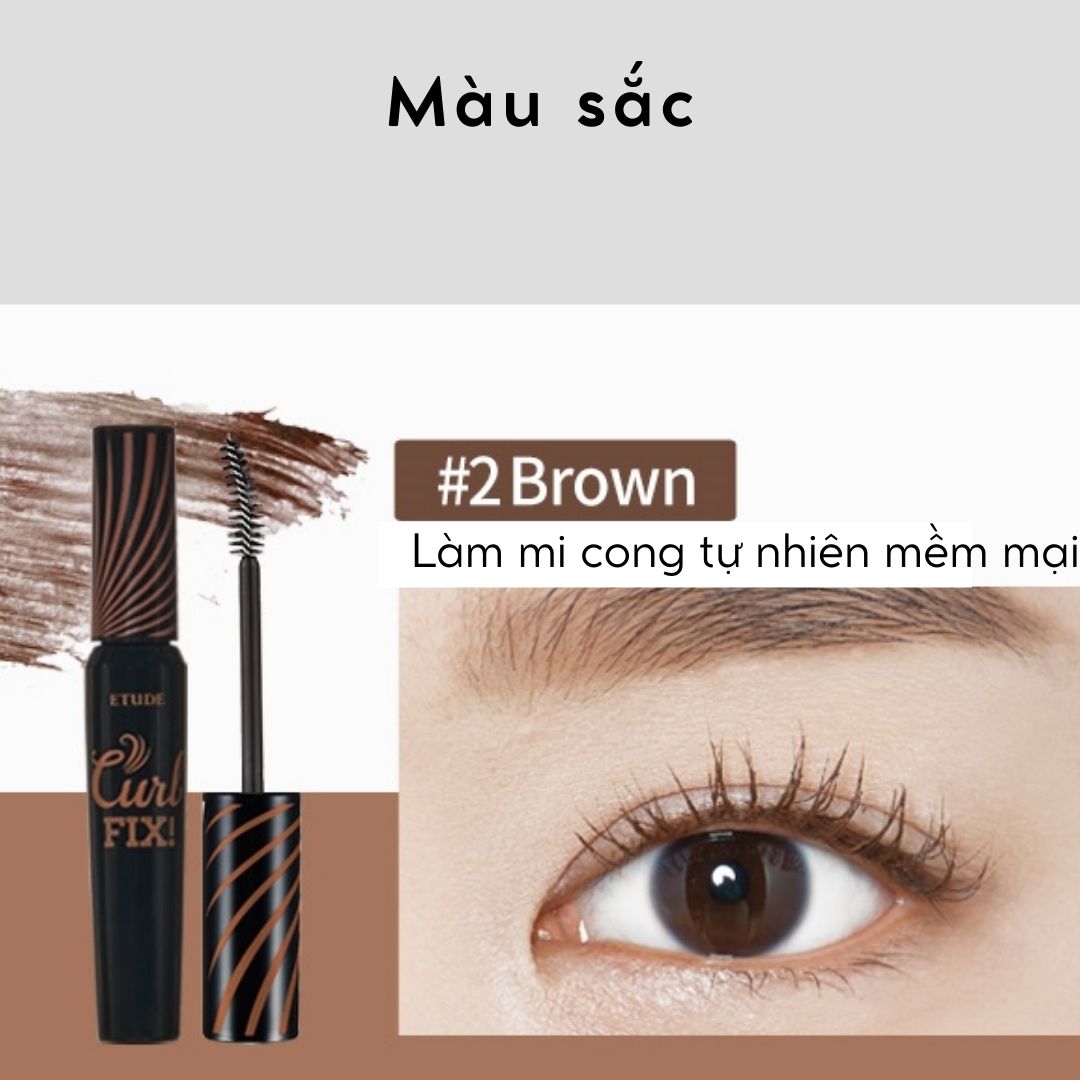 Mascara làm cong mi Etude House Lash Perm Curl Fix 8g (3 loại)