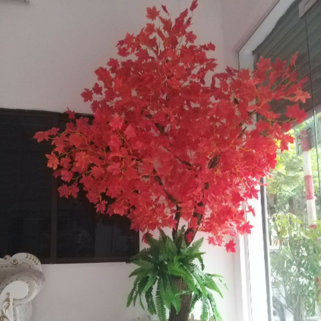 Cành phong lá đỏ loại 3 nhánh