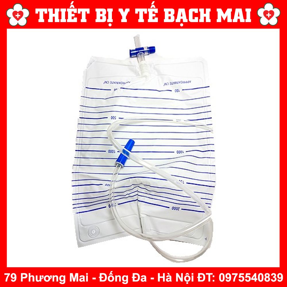Túi Đựng Nước Tiểu Van Ngang Bịch 10 Cái