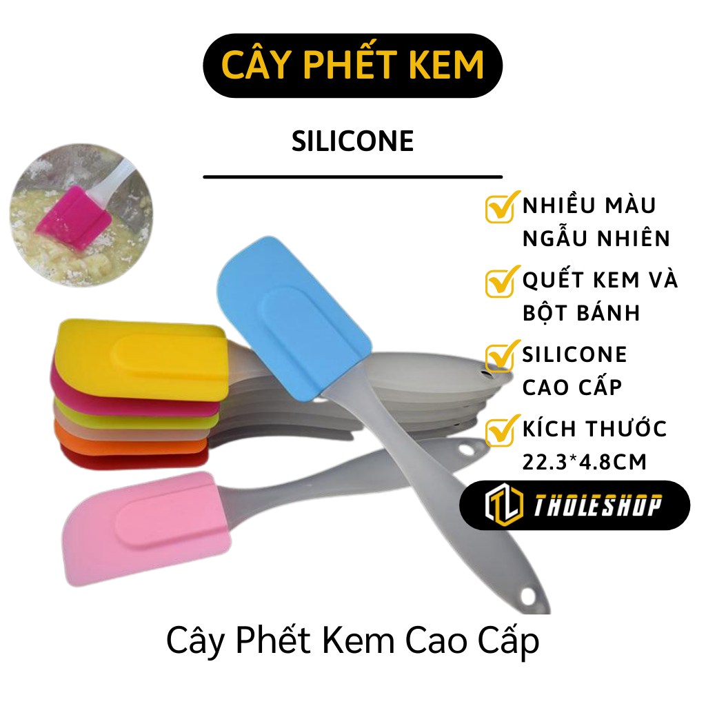 Cây vét bột siliconer - Cây vét bột, phết kem làm bánh chống dính, chịu nhiệt dễ lau chùi - Cây vét phới trộn bột silicone
