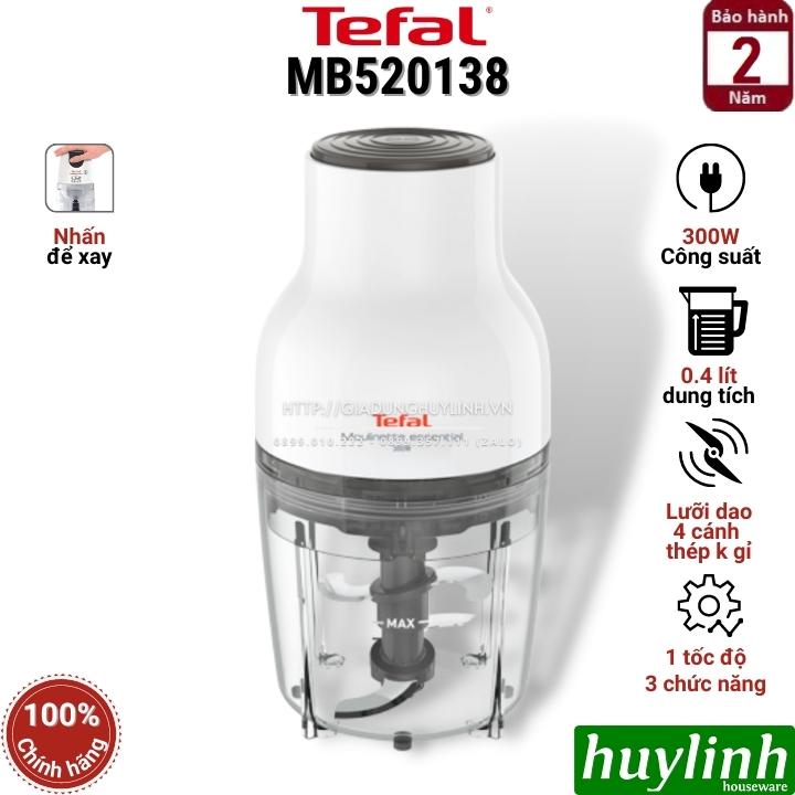 Máy xay thịt mini tefal mb520138 - 0.4 lít - 300w