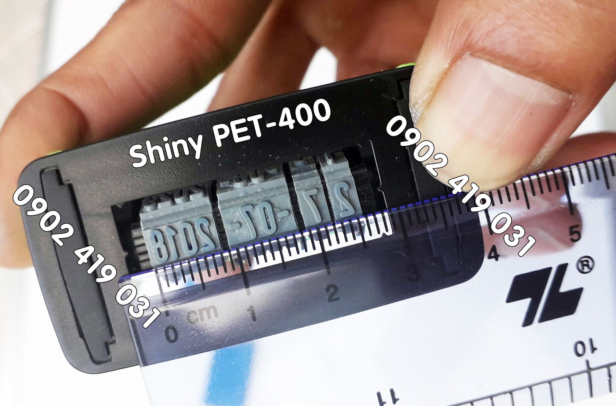 Con Dấu Ngày Tháng Năm Shiny PET-400 [ S400 - Số Cao 4mm ]