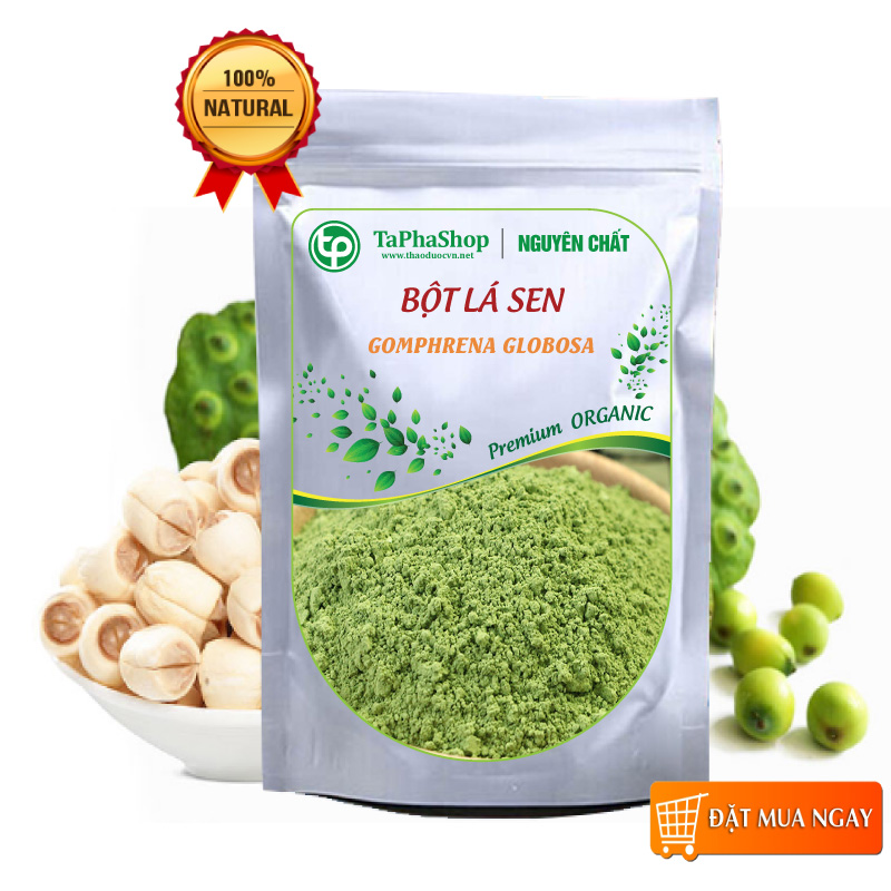 Bột lá sen nguyên chất 100g