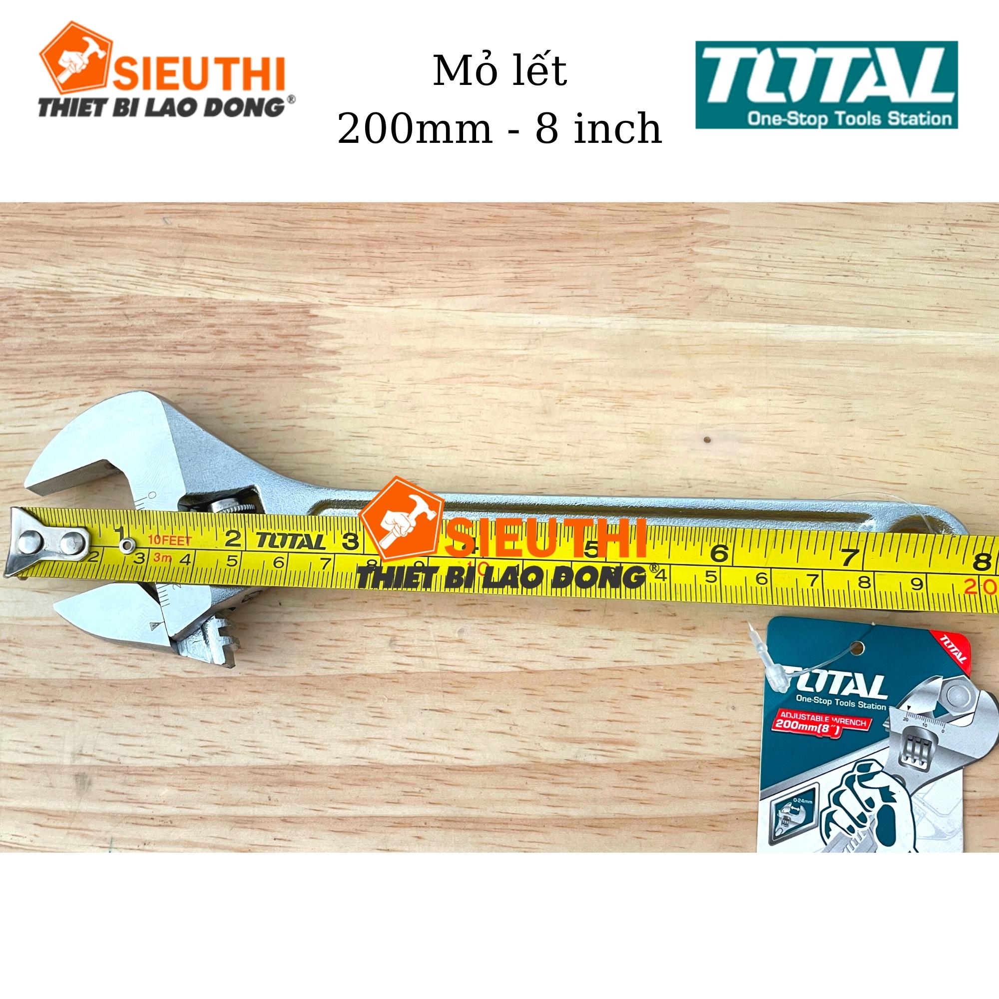 Total Mỏ lết 200mm 8inch Adjustable Wrench THT101083