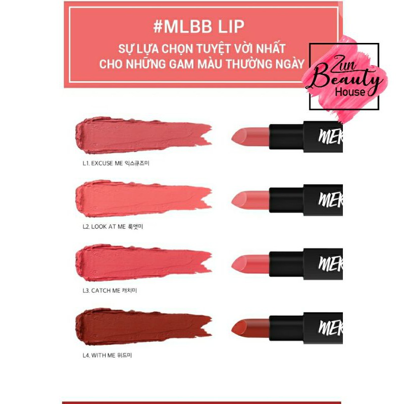 (Sale-Bill) Son Thỏi Lì Merzy Perfect Long Lasting