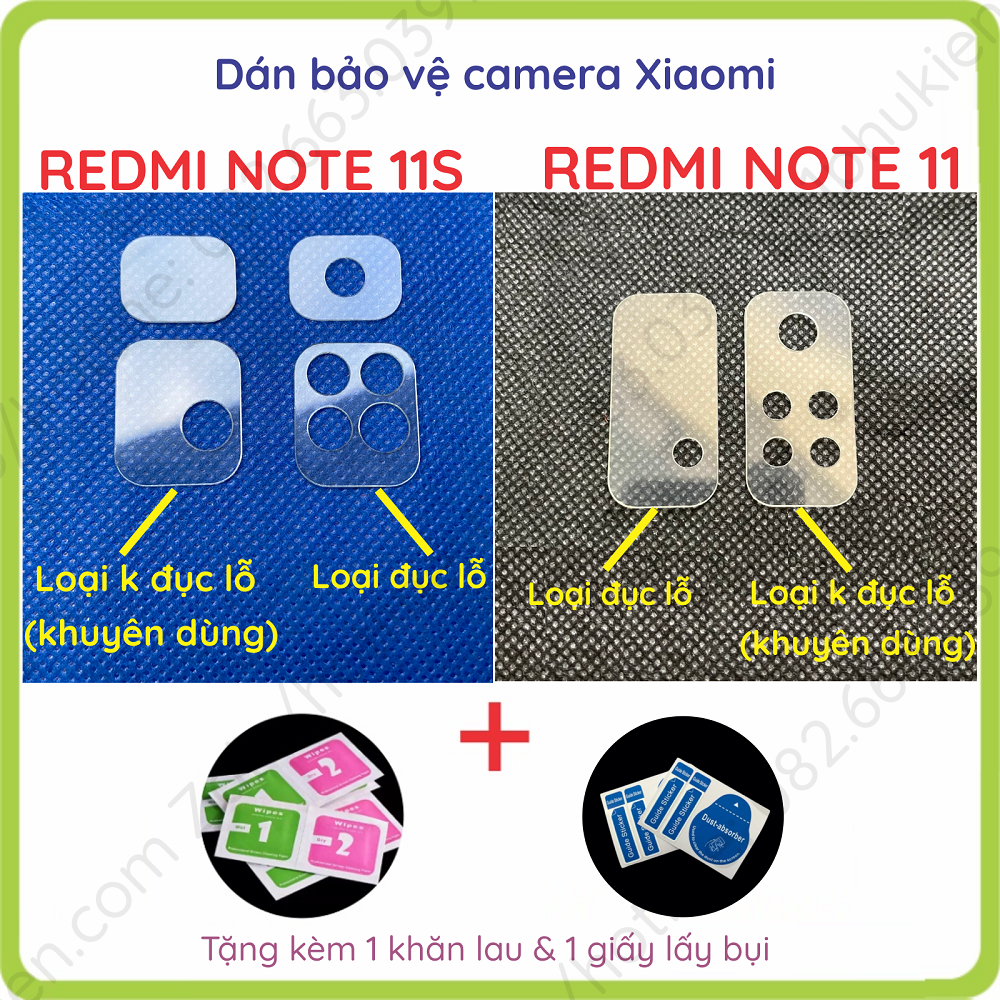 Miếng dán cường lực camera Xiaomi redmi note 11 / note 11s nano, chống bể siêu bền