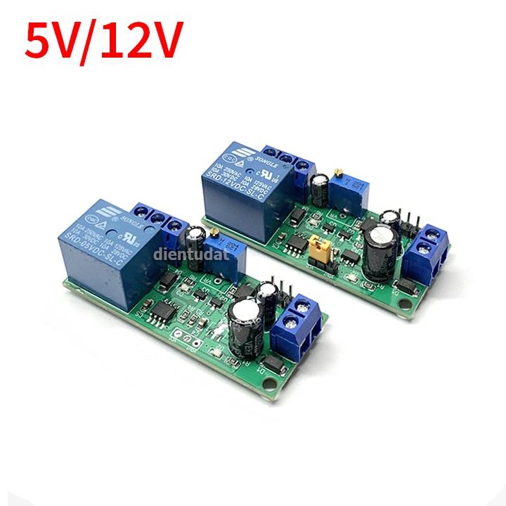 Mạch kích tạo trễ ngắt relay 5v 12v wt338