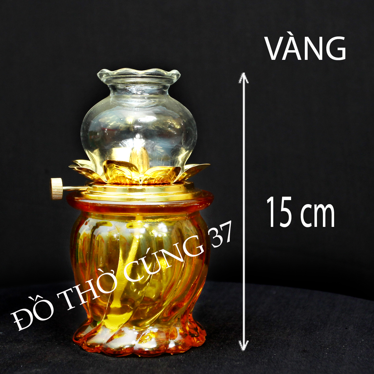 ĐÈN DẦU THỦY TINH , ĐÈN DẦU LƯU LY - 037