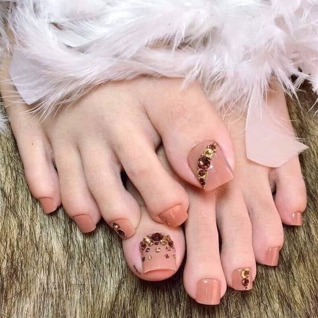 C-66 móng chân giả- nail thiết kế