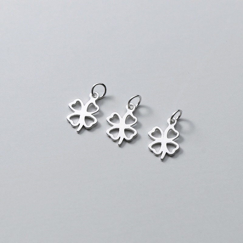 [S925] Charm bạc cỏ 4 lá xinh xắn - MH336