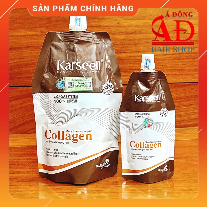 Kem ủ tóc Karseell Collagen Maca siêu mượt phục hồi tóc 500ml