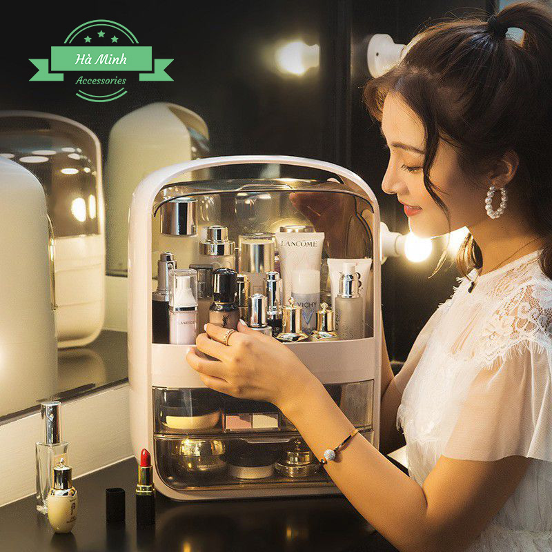 Hộp Kệ Đựng Mỹ Phẩm 3 Tầng Cao Cấp