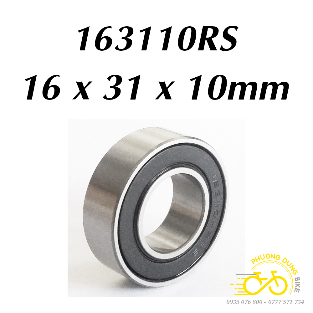 Vòng bi bạc đạn 163110 RS cho trục giữa cốt vuông xe đạp  - 1 Vòng