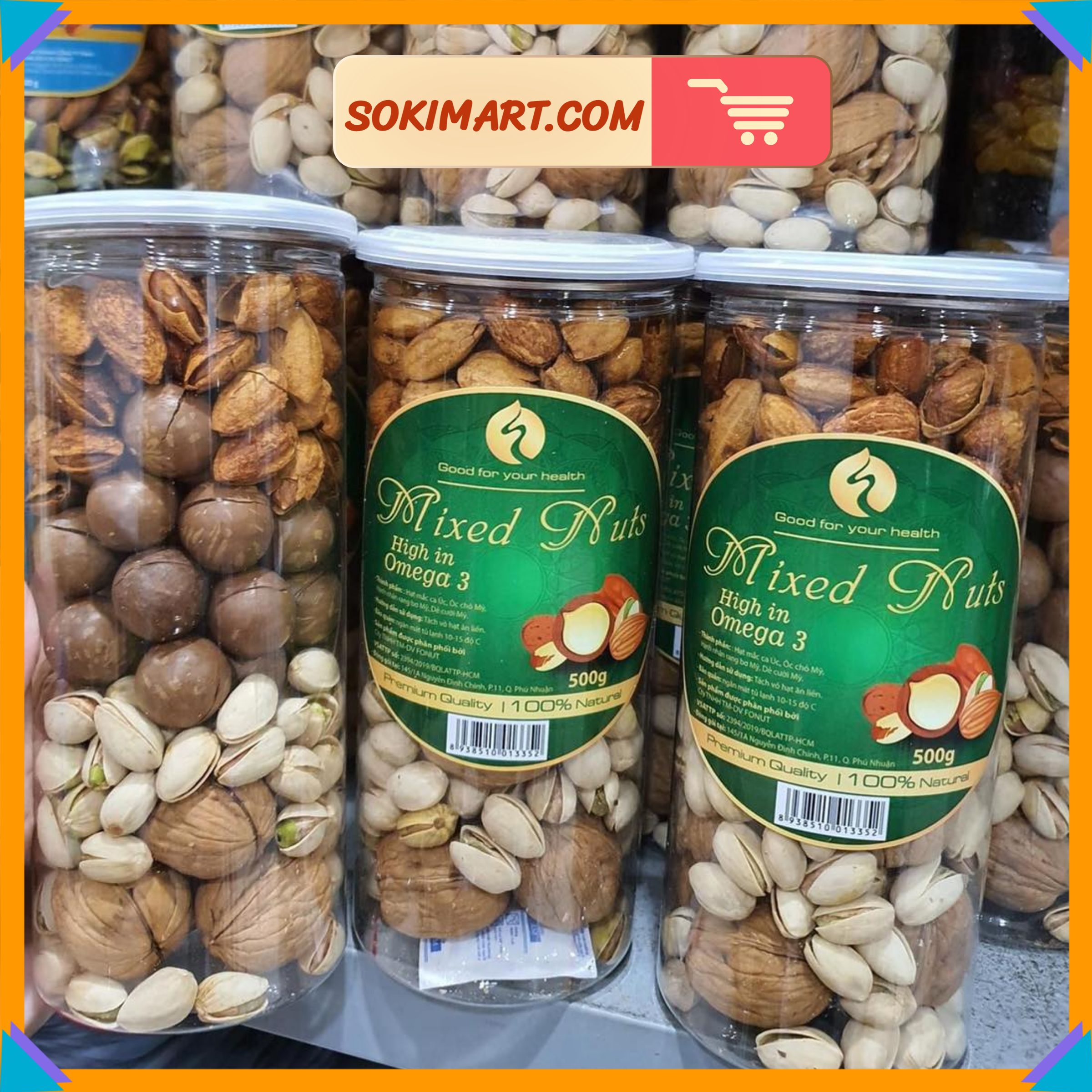 Mixed nuts 4 loại hạt dinh dưỡng - 500g