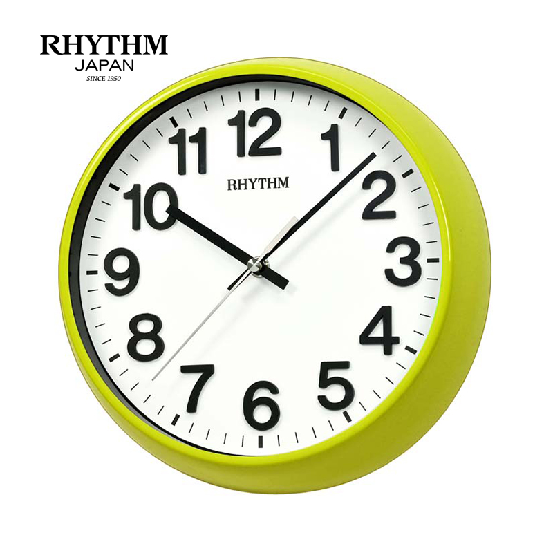 Đồng hồ treo tường Rhythm CMG536NR05 Value Added Wall Clocks (Xanh lá)