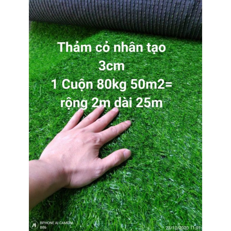 Thảm cỏ nhân tạo 3cm ship rẻ