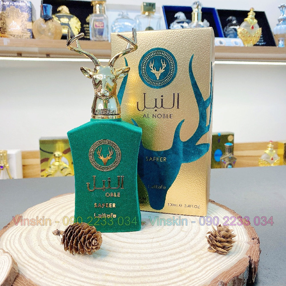 Nước hoa unisex Al Noble Safeer (xanh lá ) - 10ml chuẩn chính hãng