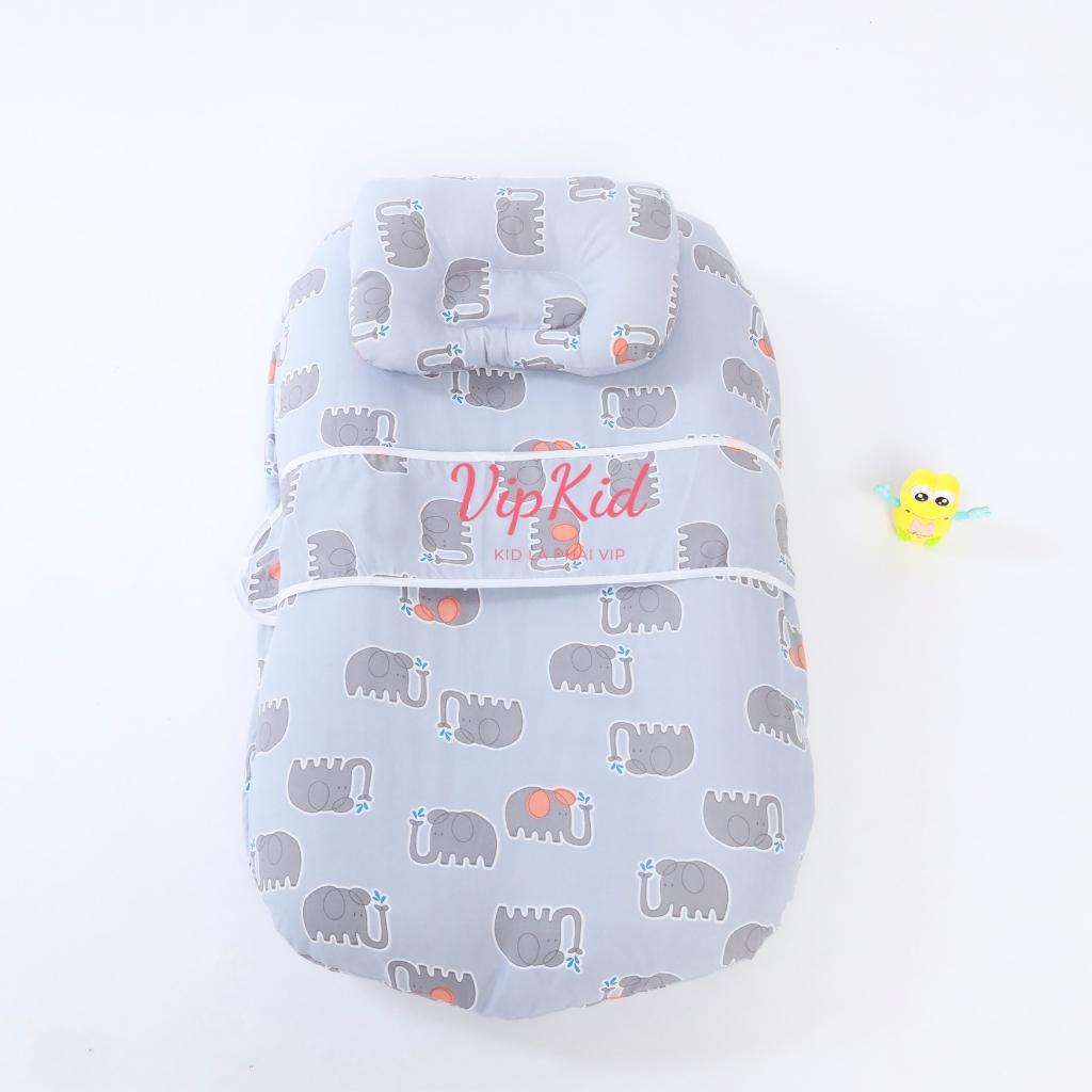 Nệm ngủ cho bé sơ sinh Carekids, đệm ngủ thông minh cho bé ngủ ngon chống trào ngược - vipkid