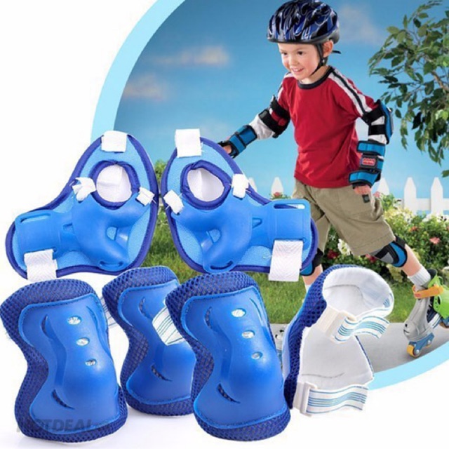 [HCM]Bộ bảo vệ bảo hộ tay chân trượt patinđi xe đạp...dành cho các bé từ 2 - 10 tuổi