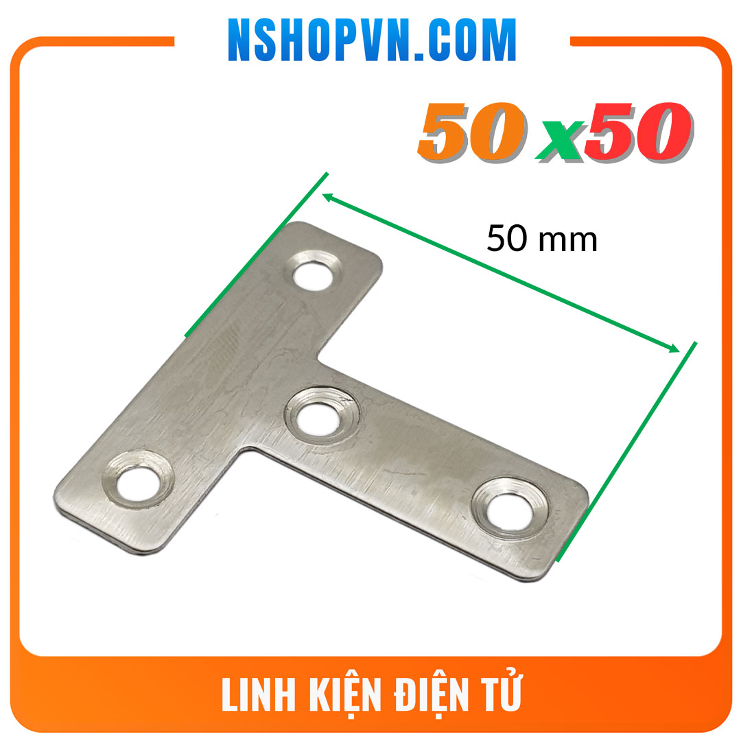 2 Ke Góc Chữ T inox 304 50mm