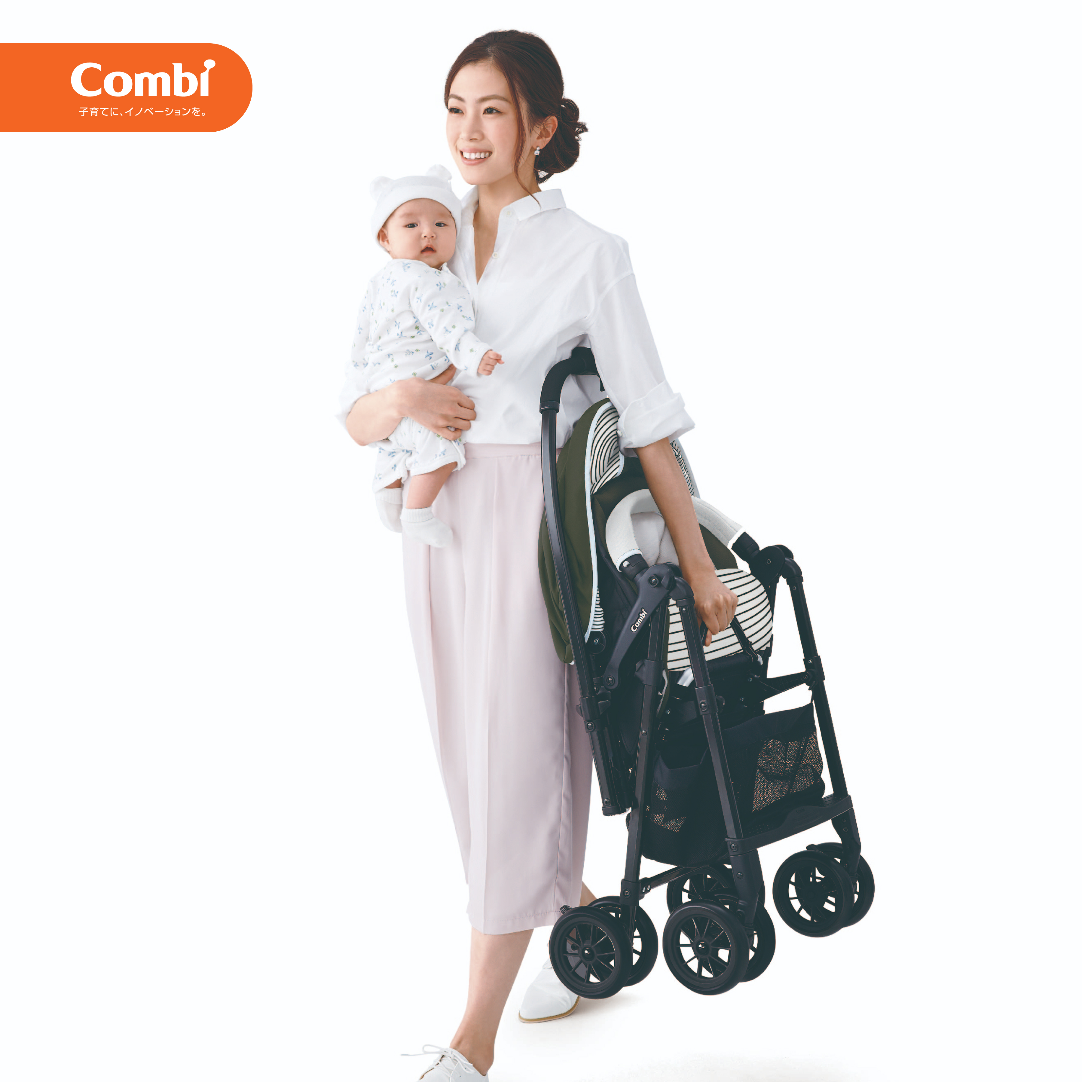Xe đẩy Combi Mechacal Handy 2cas