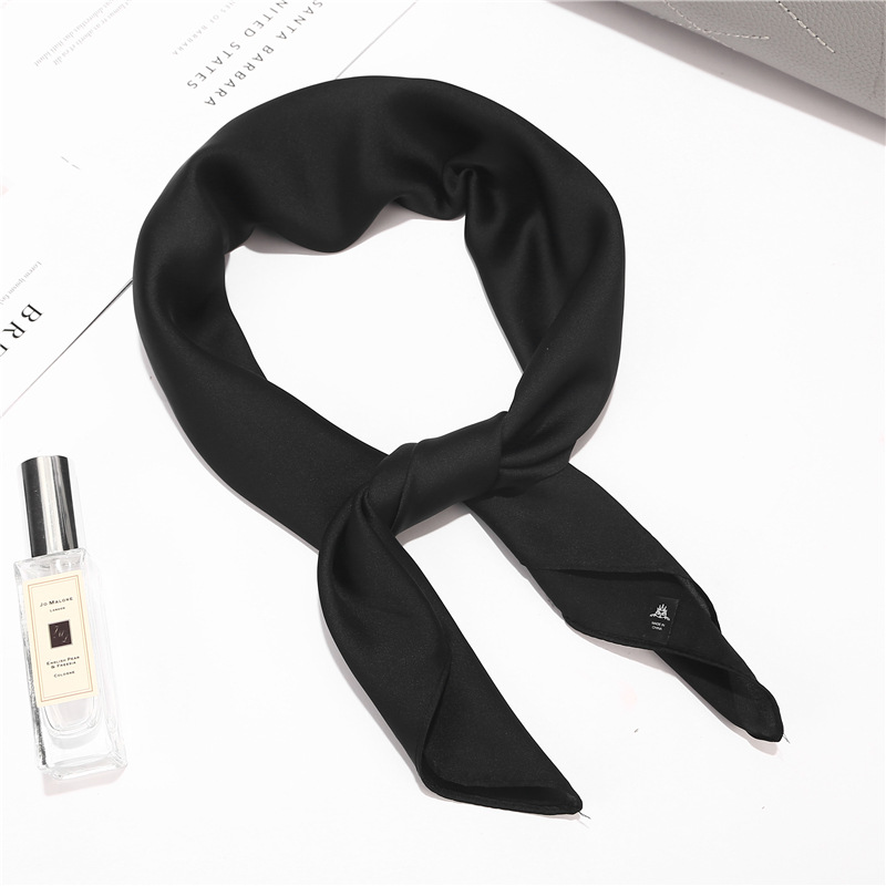 Khăn Lụa Vuông ( Khăn Turban) Cao Cấp Trơn Chất Liệu Lụa Chiffon 70x70cm - Mã KL039