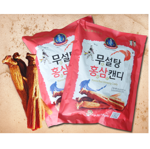 Date mới 2025 Hàng Công Ty Combo 2 Kẹo Hồng Sâm Không Đường 365 - 500gr x 2 Hàn Quốc Cao Cấp