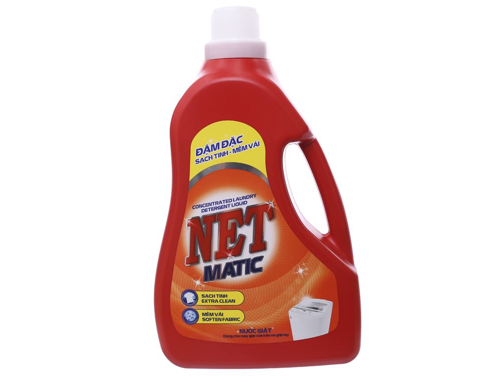 Nước giặt NET MATIC can 3.3kg siêu đậm đặc