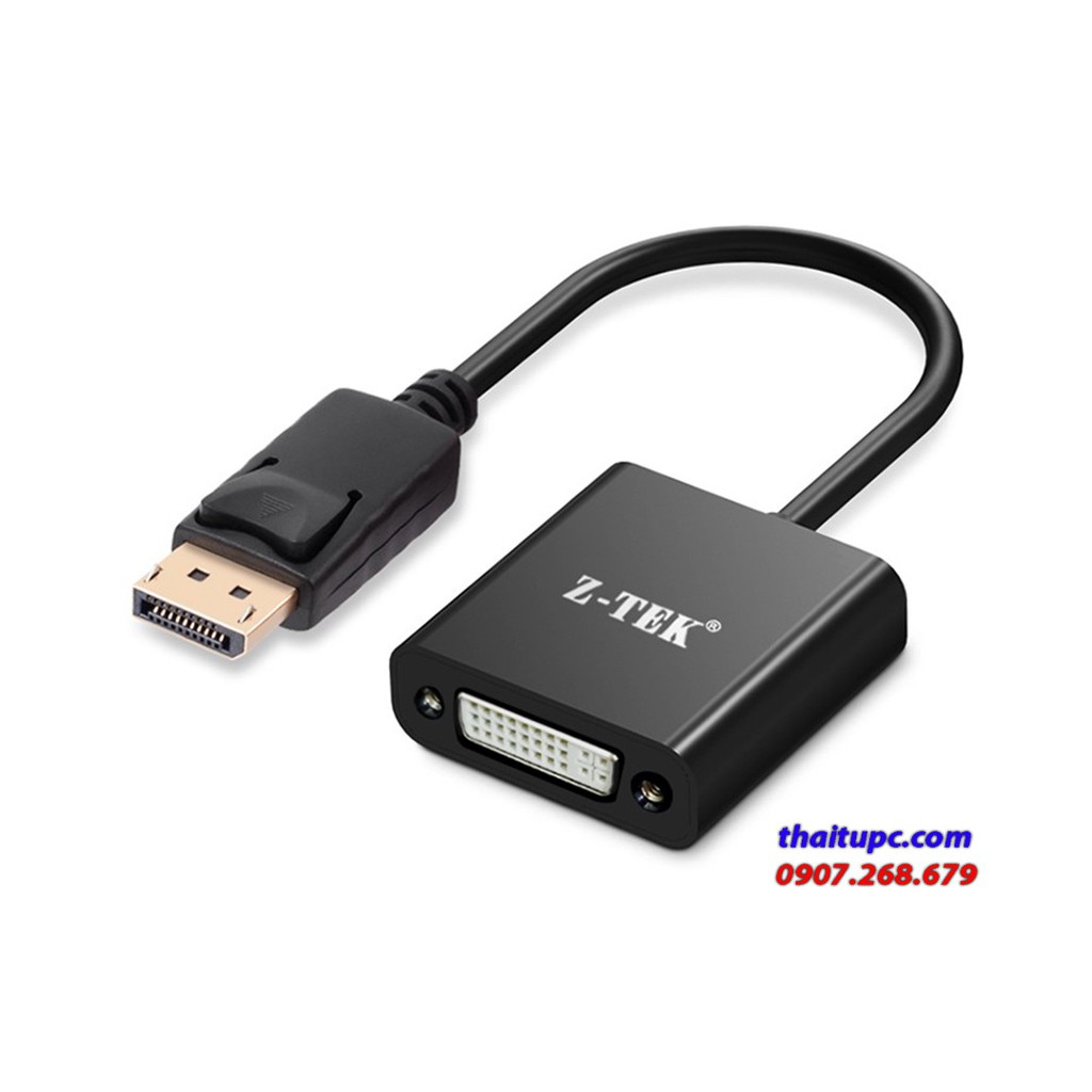 CÁP DISPLAYPORT - DVI 20cm Z-TEK (ZY332)