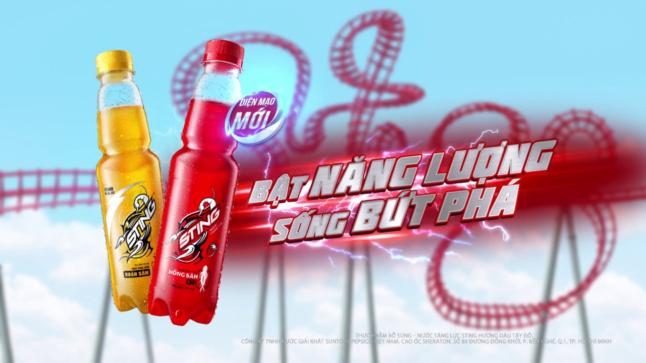 Lốc 6 chai nước tăng lực Sting đỏ