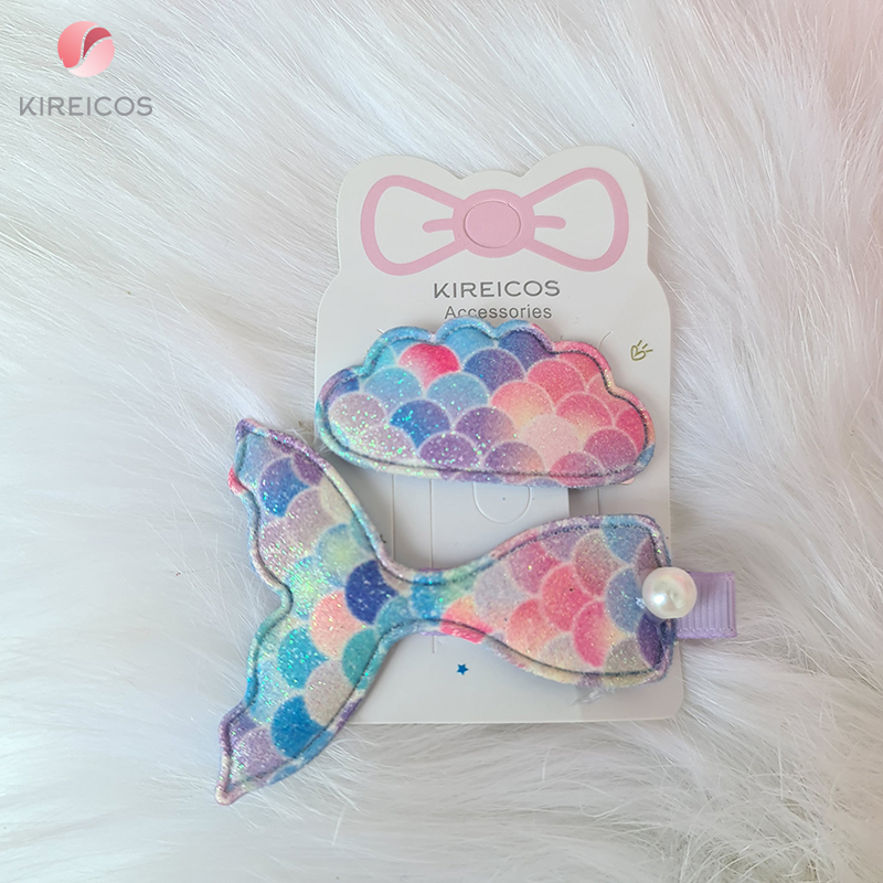 [HCM]Set 2 Kẹp Tóc Đuôi Cá Đám Mây Lấp Lánh Siêu Cute
