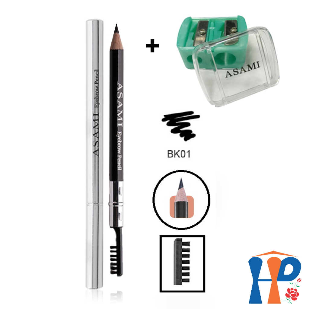 Asami Asami 2 Eyebrow Pencil and Sharpener (waterproof)