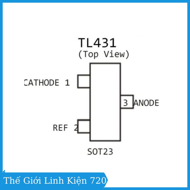 Bộ 5 Transistor TL431 SOT-23 điện áp 40V 0.1A